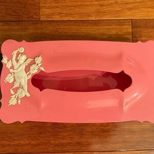 Pink Decorative Tissue Box Cover